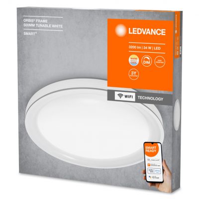 Plafon LED lampa sufitowa ORBIS Frame 32W 3300lm ciepła-zimna 50cm SMART+ WiFi 4058075486508 LEDVANCE (4058075486508)