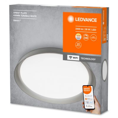Plafon LED lampa sufitowa ORBIS Plate 24W 2500lm ciepła-zimna 43cm SMART+ WiFi 4058075486461 LEDVANCE (4058075486461)