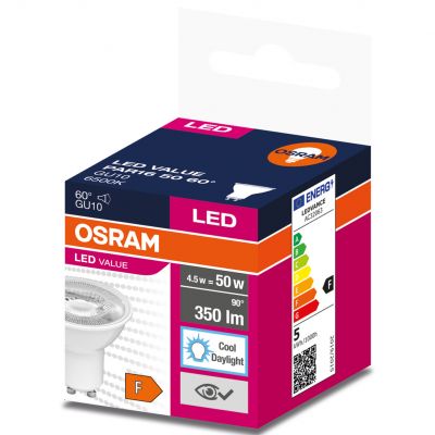 Żarówka LED GU10 VALUE PAR16 50 60 4,5W/865 230V 4058075599239 LEDVANCE (4058075599239)