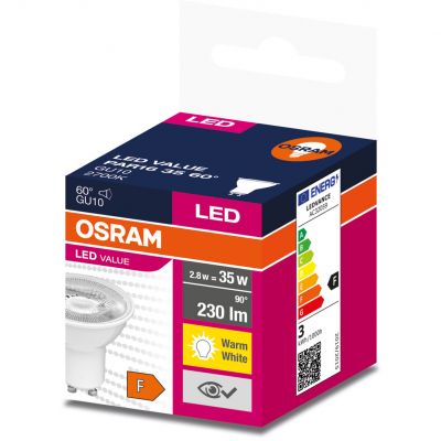 Żarówka LED GU10 VALUE PAR16 35 60 2,8W/827 230V 4058075598829 LEDVANCE (4058075598829)