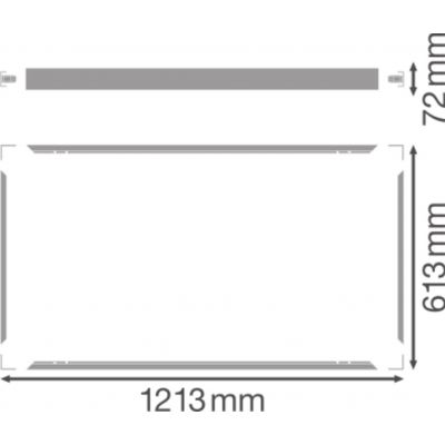 PANEL 1200X600 SURFACE MOUNT KIT VALUE LEDV LEDVANCE (4058075389823)