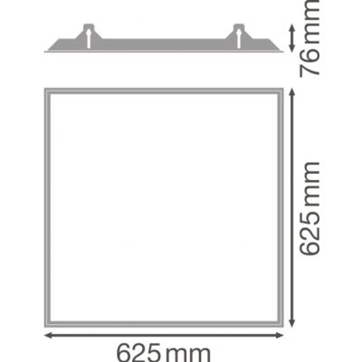 PANEL 600 RECESSED MOUNT FRAME LEDV LEDVANCE (4058075402881)