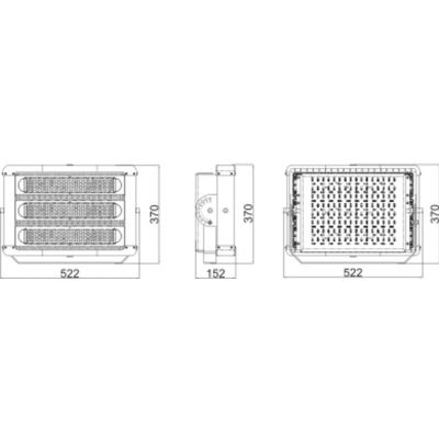 Naświetlacz LED ECO HP FLOOD 300W 36600LM 5700K 4058075372474 LEDVANCE (4058075372474)
