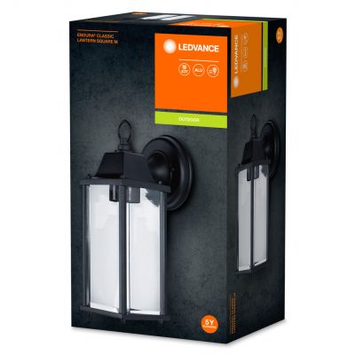 Kinkiet Ogrodowy Elewacyjny Zewnętrzny E27 LATARNIA do DOŁU Czarna Endura Lantern 4058075206649 LEDVANCE (4058075206649)
