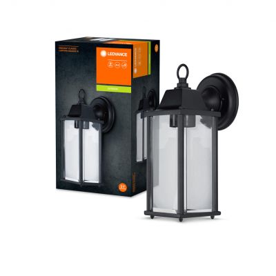 Kinkiet Ogrodowy Elewacyjny Zewnętrzny E27 LATARNIA do DOŁU Czarna Endura Lantern 4058075206649 LEDVANCE (4058075206649)