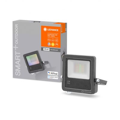 Naświetlacz LED 20W 1260lm RGB+W IP65 Czarny Smart+ WiFi Flood 4058075474628 LEDVANCE (4058075474628)