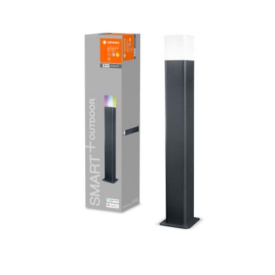 Słupek Ogrodowy Lampa LED INTELIGENTNA 9,5W RGB+W Szary 50cm SMART+ WiFi CUBE 4058075478152 LEDVANCE (4058075478152)