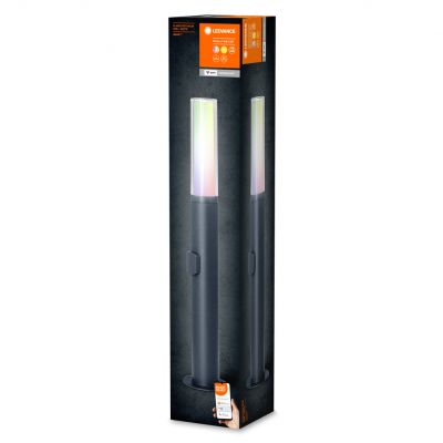 Słupek Ogrodowy Lampa LED INTELIGENTNA 7,5W RGB+W Szary 60cm SMART+ WiFi FLARE 4058075478299 LEDVANCE (4058075478299)