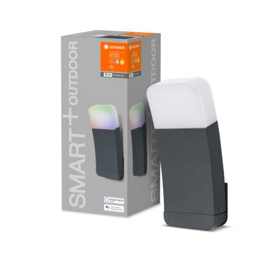 Kinkiet LED INTELIGENTNY 9W RGB+W Ciemny szary SMART+ WiFi CURVE 4058075478336 LEDVANCE (4058075478336)