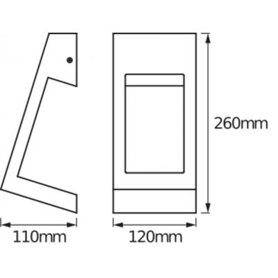 Kinkiet lampa elewacyjna ścienna nowoczesna 7W 3000K Endura Style EDGE DÓŁ 4058075478091 LEDVANCE (4058075478091)