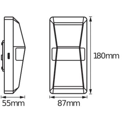 Lampa Zewnętrzna LED KINKIET ELEWACYJNY Biały 10W 4000K 1000lm Sensor ENDURA PRO 4058075228948 LEDVANCE (4058075228948)