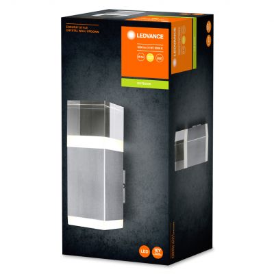 Kinkiet ogrodowy prosty lampa elewacyjna DÓŁ ścienna LED 9W 3000K Endura Style Crystal 4058075474130 LEDVANCE (4058075474130)