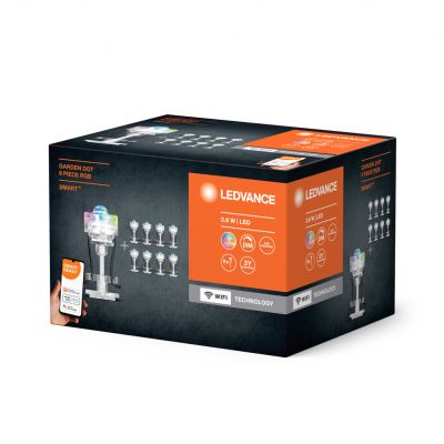 Dekoracyjne punkty świetlne LED RGB 2,5W SMART+ WiFi GARDEN 9 Dot 4058075478534 LEDVANCE (4058075478534)