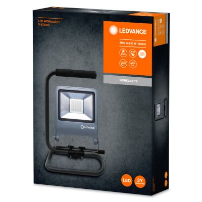 Naświetlacz LED 50W 4500lm 4000K IP65 Szary WORKLIGHTS S-STAND przenośny 4058075213876 LEDVANCE (4058075213876)