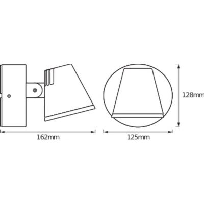 Kinkiet ścienny lampa elewacyjna zewnętrzna ruchoma 13W 800lm 3000K Endura Style Midi Spot 4058075205475 LEDVANCE (4058075205475)