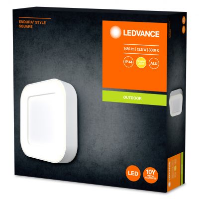 Kinkiet ścienny lampa elewacyjna oprawa zewnętrzna 13W 600lm 3000K Endura Style Kwadrat 4058075205277 LEDVANCE (4058075205277)