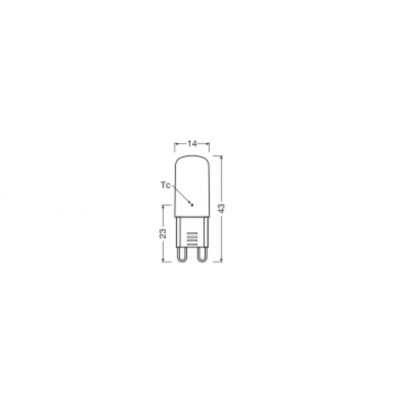 LED PIN30 CL 2,6W 827 230V G9 LEDVANCE (4058075432338)