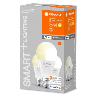 3PAK Żarówka LED E27 A75 14W 1521lm 2700K Ciepła SMART+ WiFi Ściemnialna 4058075485839 LEDVANCE (4058075485839)