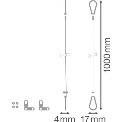 PANEL SECURITY KIT 4X LEDVANCE (4058075472990)
