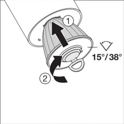 Szynowa oprawa TRACKLIGHT SPOT D75 25W 3000K 90RA NFL GY LEDVANCE (4058075113688)