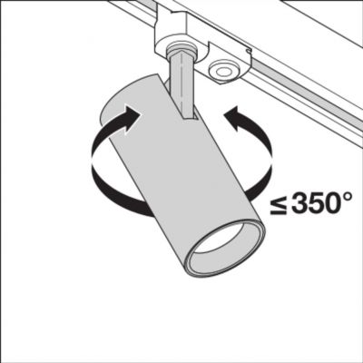 Szynowa oprawa TRACKLIGHT SPOT D75 25W 3000K 90RA NFL GY LEDVANCE (4058075113688)