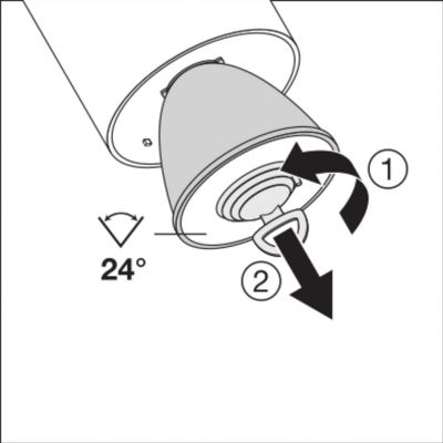 Szynowa oprawa TRACKLIGHT SPOT D95 55W 3000K 90RA NFL GY LEDVANCE (4058075113763)