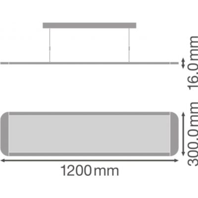 PANEL D I 1200 36W 4000K UGR19 DALILEDV OPRAWA DO MONTAŻU PODWIESZANEGO LEDVANCE (4058075504042)