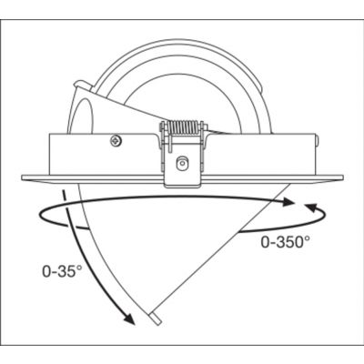 SP VARIO DN170 35W 3000K 24DEG WT LEDV LEDVANCE (4058075104020)