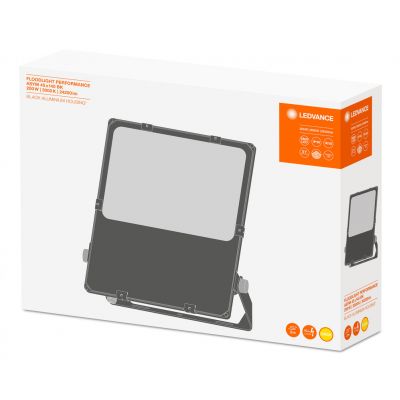 Naświetlacz LED FL PFM ASYM 45x140 200W 3000K BK 24200lm IP66 czarny 4058075353718 LEDVANCE (4058075353718)