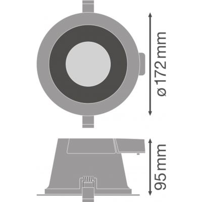 DL COMFORT DN155 18W 3CCT 60DEG WT LEDV LEDVANCE (4058075104082)