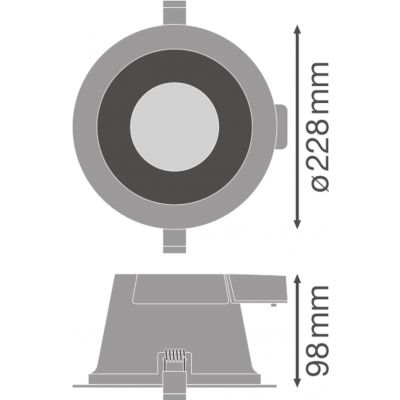 DL COMFORT DN205 20W 3CCT 60DEG WT LEDV LEDVANCE (4058075104105)