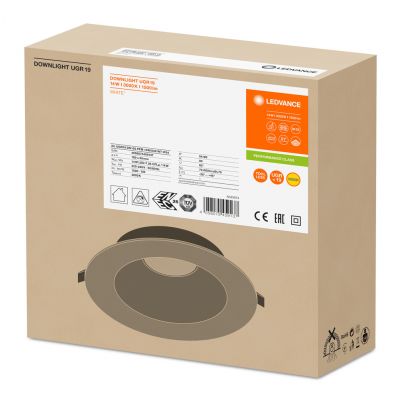 DOWNLIGHT PFM DN155 14W 830 WT IP54 UGR19 LEDV Oprawa LED - DOWNLIGHT LEDVANCE (4058075459137)