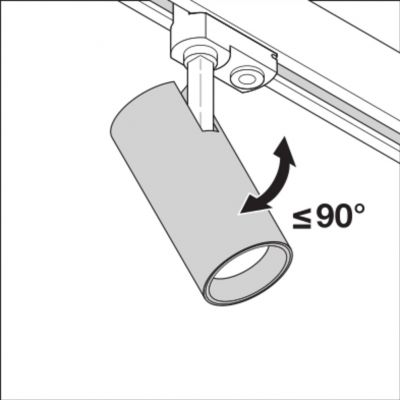 Szynowa oprawa TRACKLIGHT SPOT D95 55W 3000K 90RA NFL WT LEDVANCE (4058075113527)