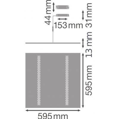 PANEL INDV 600 33W 4000K LEDV LEDVANCE (4058075201156)