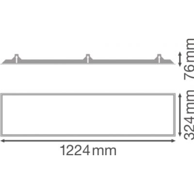 PL1200X300 RECESSED MOUNT FRAME LEDV OPRAWA LED LEDVANCE (4058075472976)