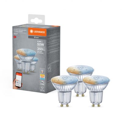 3PAK Żarówka LED GU10 5W 350lm CCT SMART+ WiFi Ściemnialna 4058075486034 LEDVANCE (4058075486034)