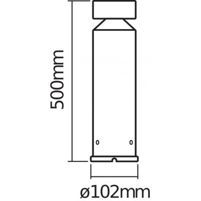 Lampa Ogrodowa Zewnętrzna SŁUPEK 6W 360lm 3000K 50cm Endura Style Cylinder 4058075205376 LEDVANCE (4058075205376)