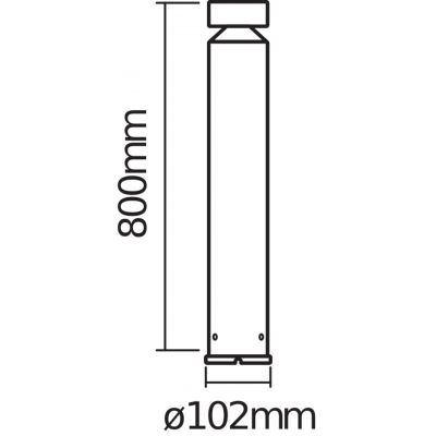 Lampa Ogrodowa Zewnętrzna SŁUPEK 6W 360lm 3000K 80cm Endura Style Cylinder 4058075205390 LEDVANCE (4058075205390)