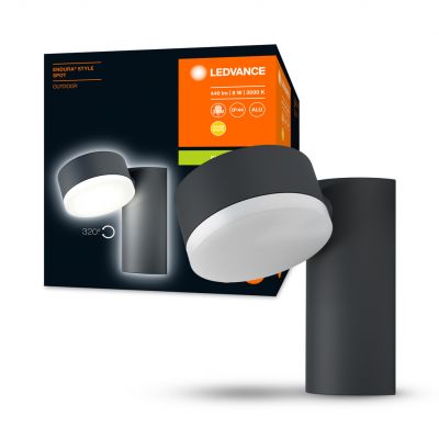 Kinkiet ścienny lampa elewacyjna zewnętrzna ruchoma 8W 440lm 3000K Endura Style Spot 4058075214095 LEDVANCE (4058075214095)