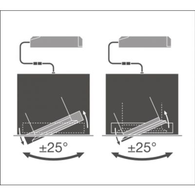 SP MULTI 2X30W 4000K FL WT BK LEDV LEDVANCE (4058075113985)