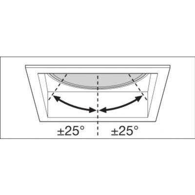 SP SQUARE DK ADJ 8W 3000K FL WT LEDV LEDVANCE (4058075114043)