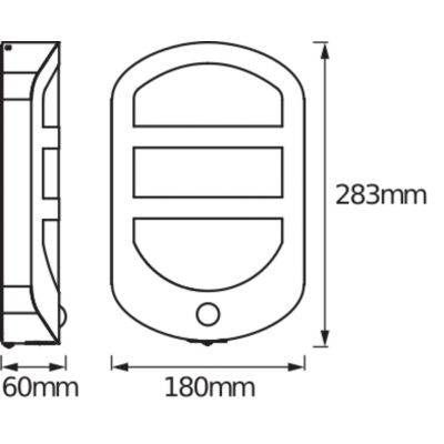 Kinkiet lampa elewacyjna ścienna 12,5W 630lm 3000K Czujnik Ruchu Endura STYLE PLATE WALL 4058075477872 LEDVANCE (4058075477872)