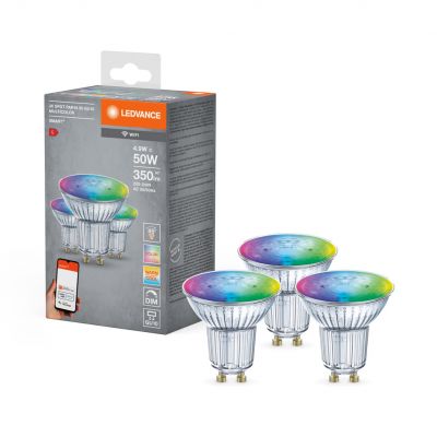 3PAK Żarówka LED GU10 5W 350lm CCT SMART+ WiFi RGB Ściemnialna 4058075486058 LEDVANCE (4058075486058)