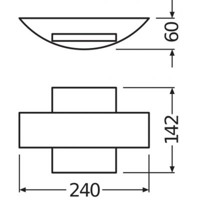 Kinkiet ścienny lampa elewacyjna oprawa zewnętrzna 11W 410lm 3000K Endura Style Shield 4058075205314 LEDVANCE (4058075205314)