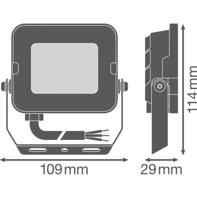 Naświetlacz LED FLOOD COMPACT V 10W 830 SYM 100 BK 4058075574557 LEDVANCE (4058075574557)