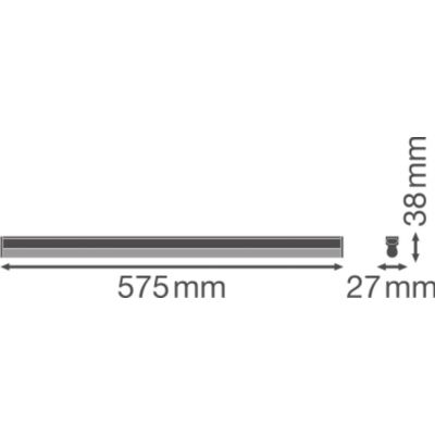 Oprawa LED LINEAR COMPACT BATTEN 600 10 W 4000 K 4058075099715 LEDVANCE (4058075099715)