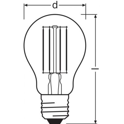 LED COMFORT SUPERIOR CL A FIL 75 dim 7,5W 940 E27 LEDVANCE (4058075759107)