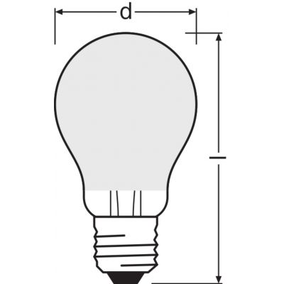 LED COMFORT SUPERIOR CL A GL FR 75 dim 7,5W 940 E27 LEDVANCE (4058075759220)