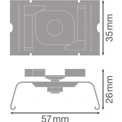 Oprawa TRUSYS FLEX GRID CEILING CLIP LEDVANCE (4058075781917)