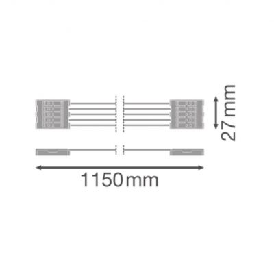 Oprawa hermetyczna DAMP PROOF 1200 1xLAMP HOUSING TH-KIT 5x2.5 LEDVANCE (4058075695078)